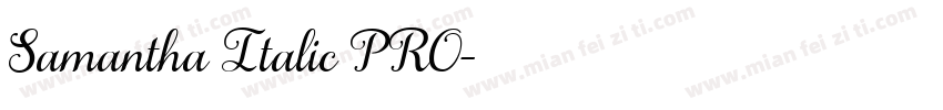 Samantha Italic PRO字体转换